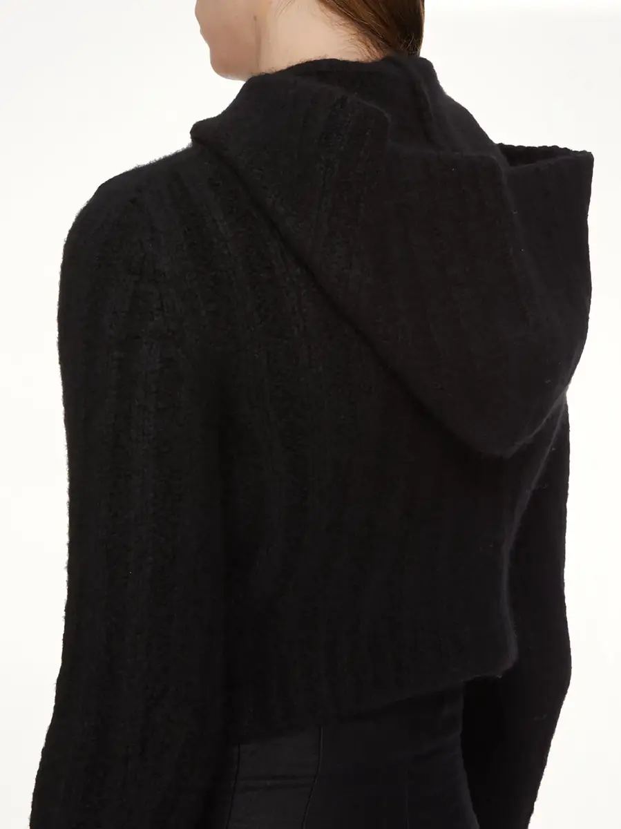 Rick Owens Tower Cropped Hooded Pull | Thumbnail 6 Rick Owens Tower Cropped Hooded Pull | Thumbnail 6