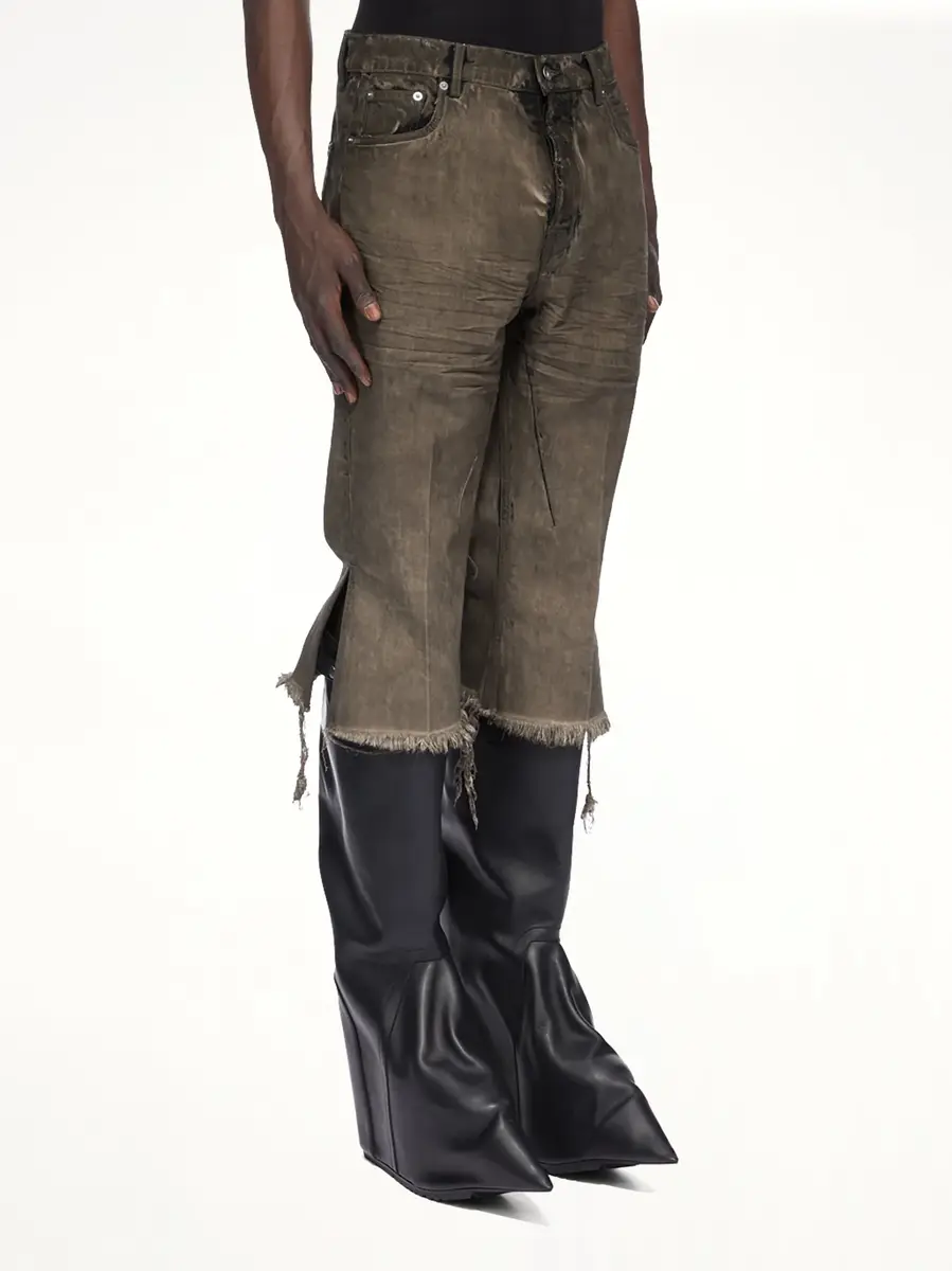 Rick Owens Bolan Cutoffs in Dust | Thumbnail 3