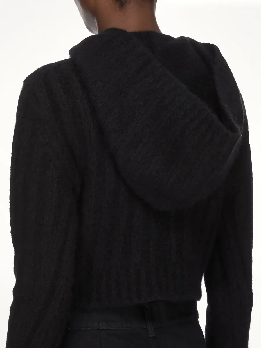 Rick Owens LS Cropped Hooded Top | Thumbnail 6 Rick Owens LS Cropped Hooded Top | Thumbnail 6