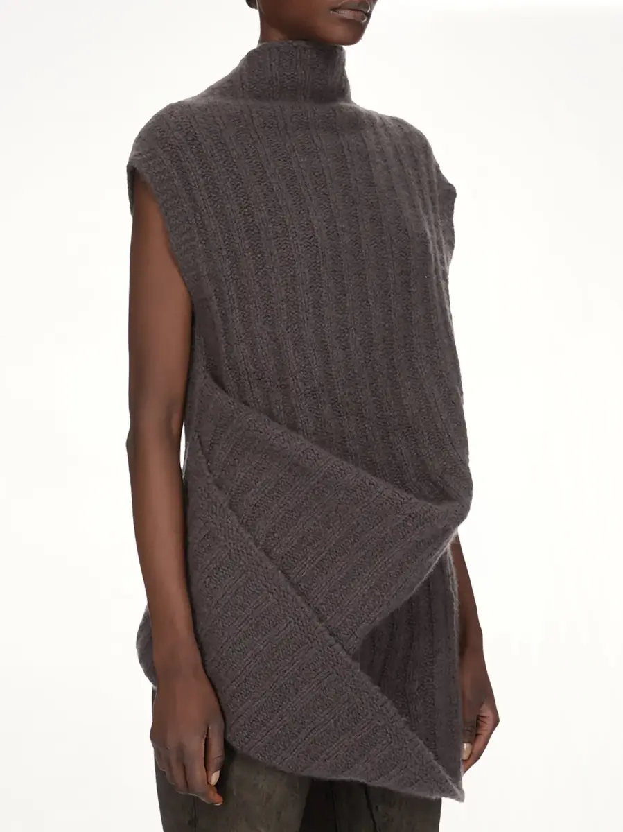 Rick Owens Babel Top in Dark Dust | Thumbnail 3 Rick Owens Babel Top in Dark Dust | Thumbnail 3