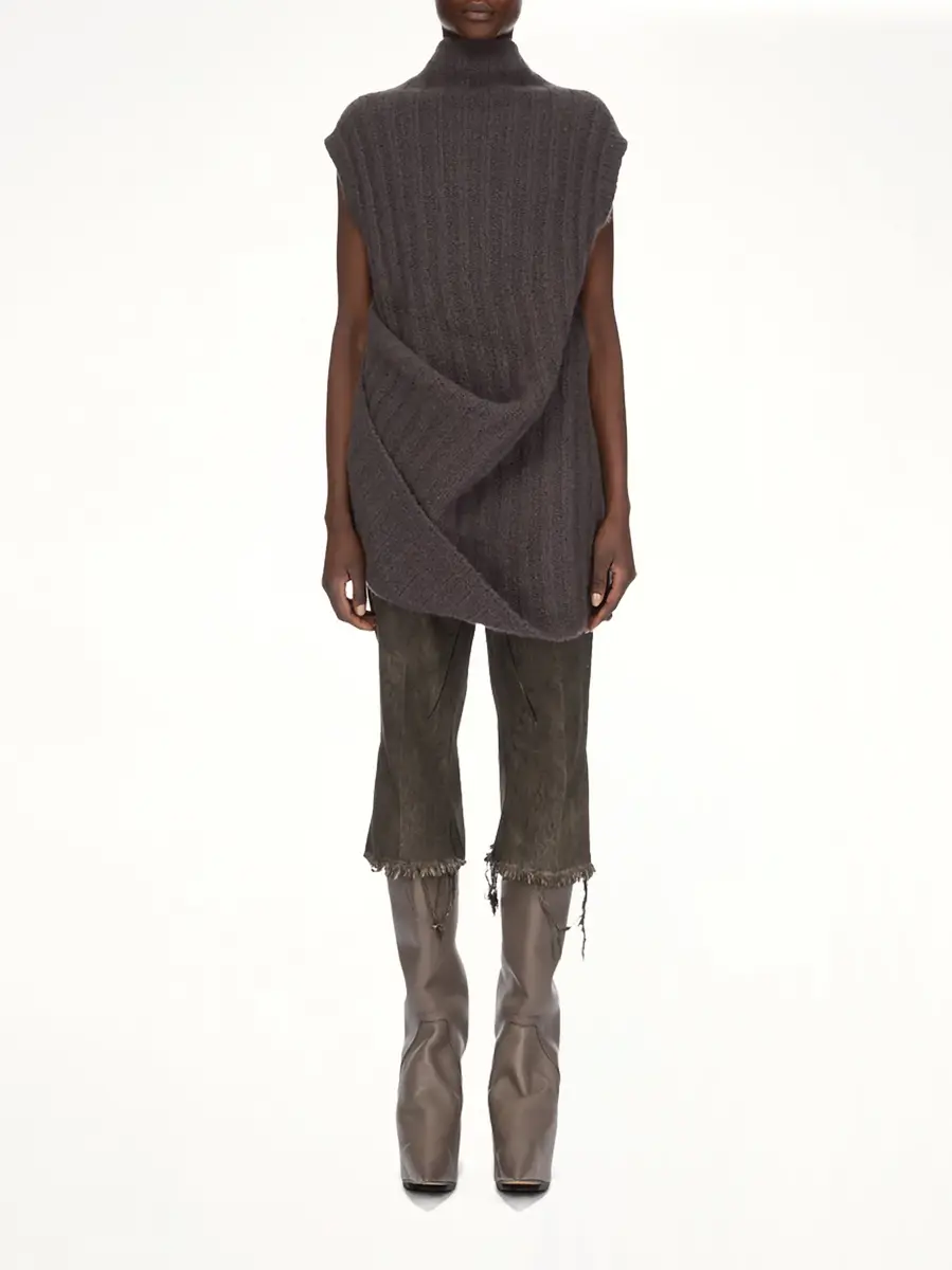 Rick Owens Babel Top in Dark Dust | Thumbnail 7 Rick Owens Babel Top in Dark Dust | Thumbnail 7