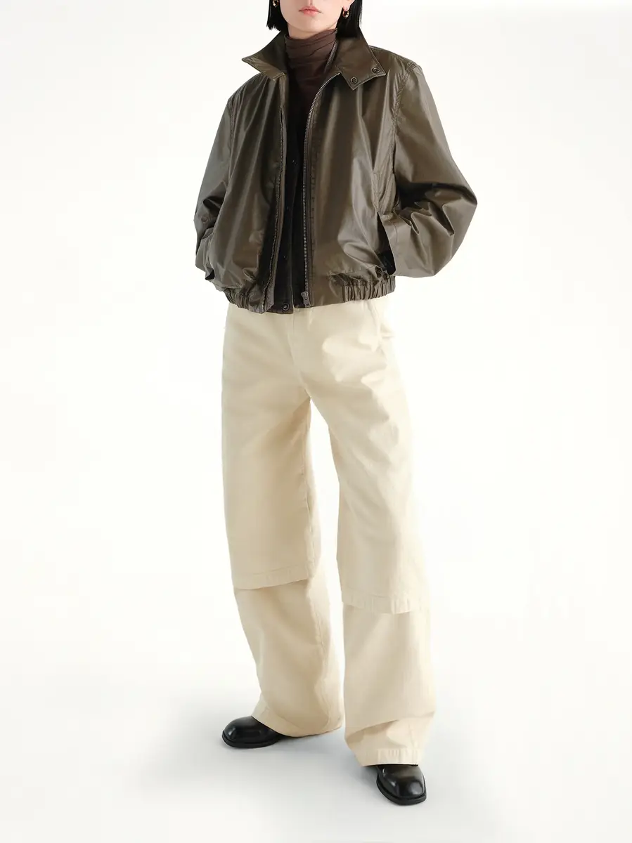 Lemaire Zipped Blouson in Truffle | Thumbnail 4