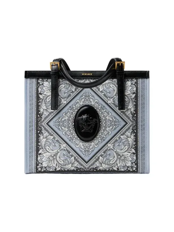 Versace Rivière Printed Canvas Tote