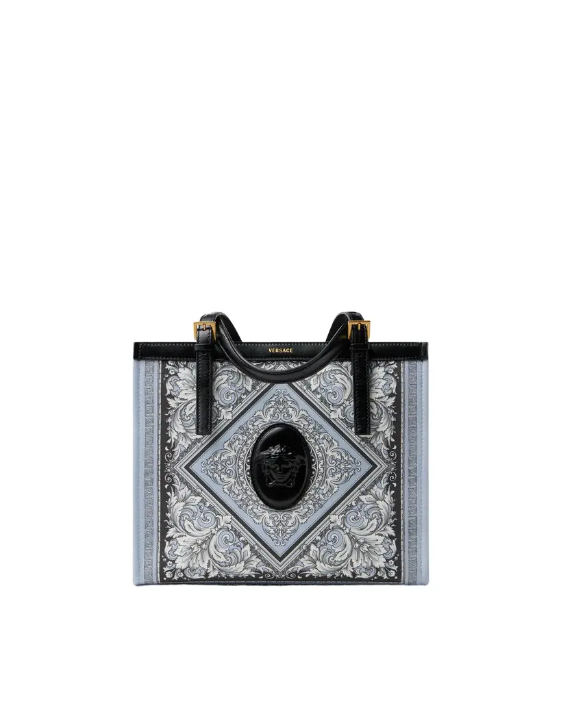 Versace Rivière Printed Canvas Tote