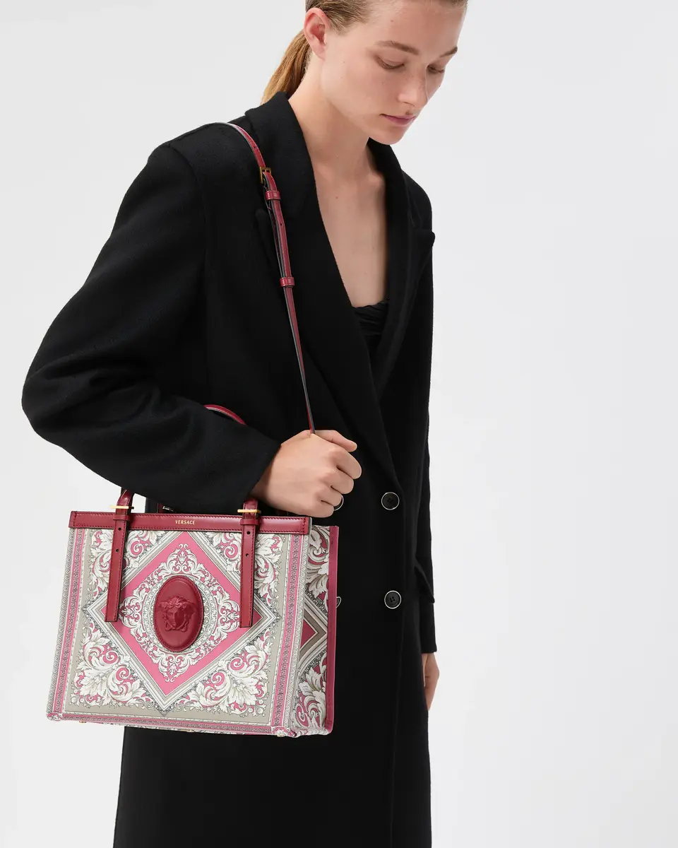 Versace Rivière Printed Canvas Tote | Thumbnail 2 Versace Rivière Printed Canvas Tote | Thumbnail 2