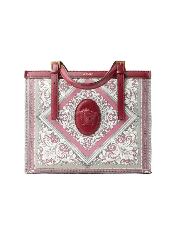 Versace Rivière Printed Canvas Tote