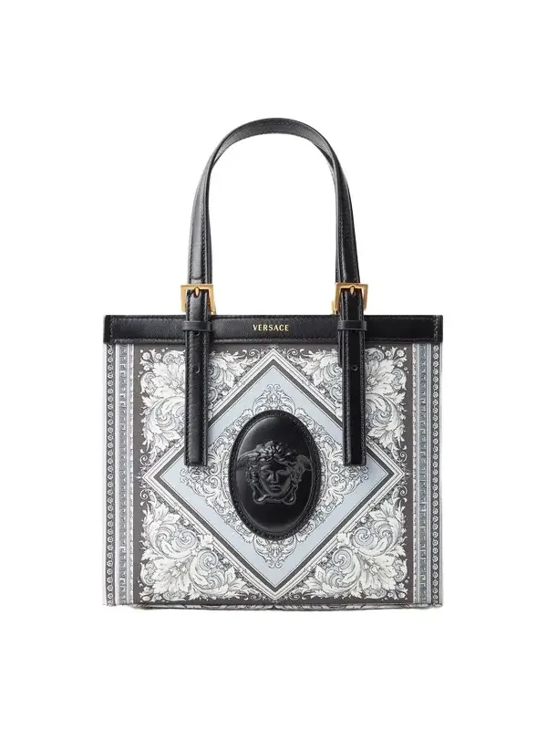 Versace Rivière Printed Mini Canvas Tote