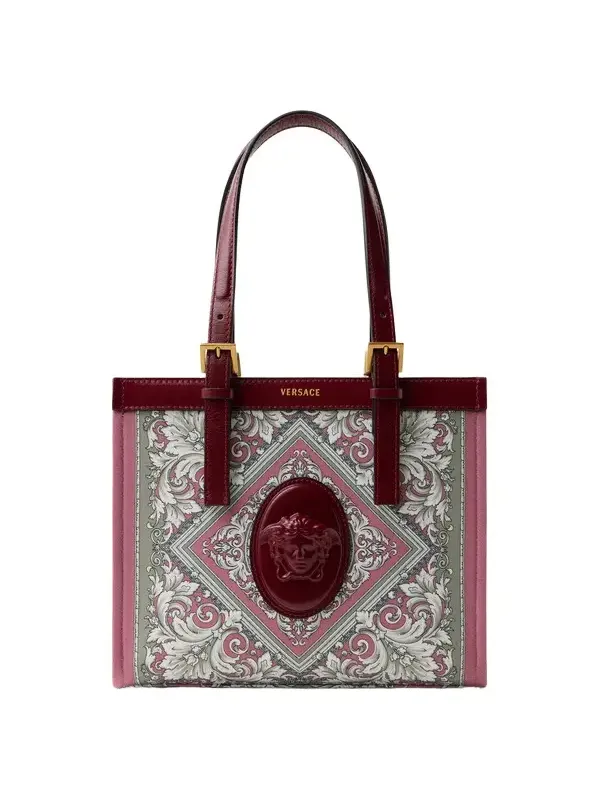 Versace Rivière Printed Mini Canvas Tote