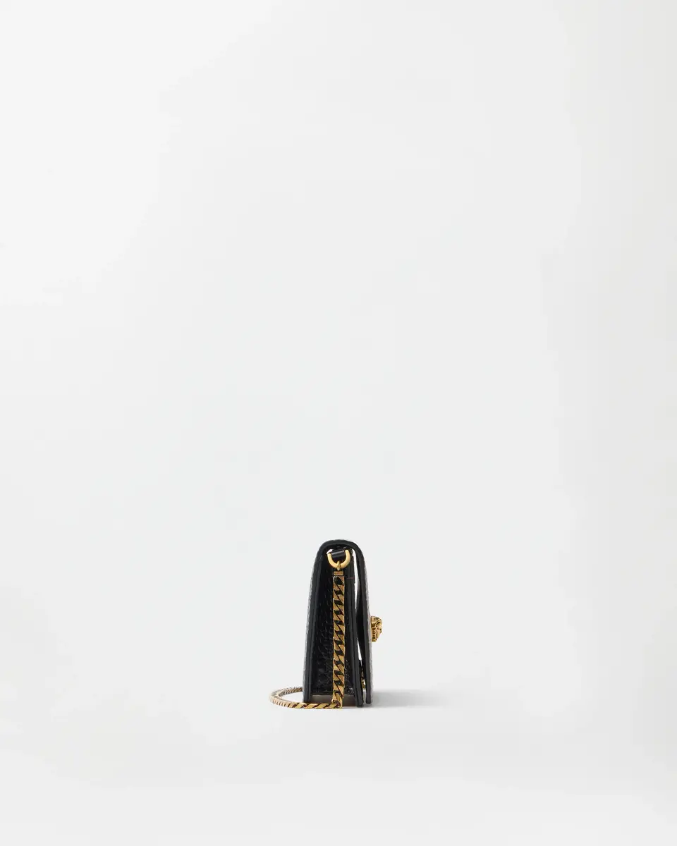 Versace Emblème Croc-Effect Leather Mini Bag | Thumbnail 2 Versace Emblème Croc-Effect Leather Mini Bag | Thumbnail 2