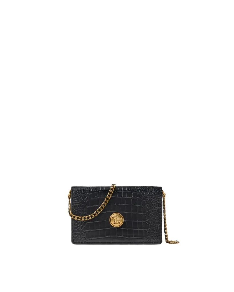 Emblème Croc-Effect Leather Mini Bag Emblème Croc-Effect Leather Mini Bag