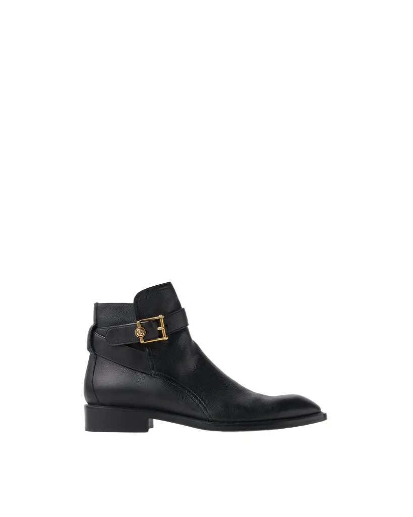 Versace Primo Leather Ankle Boots
