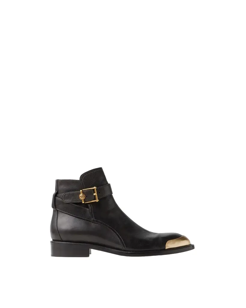 Versace Primo Leather Ankle Boots