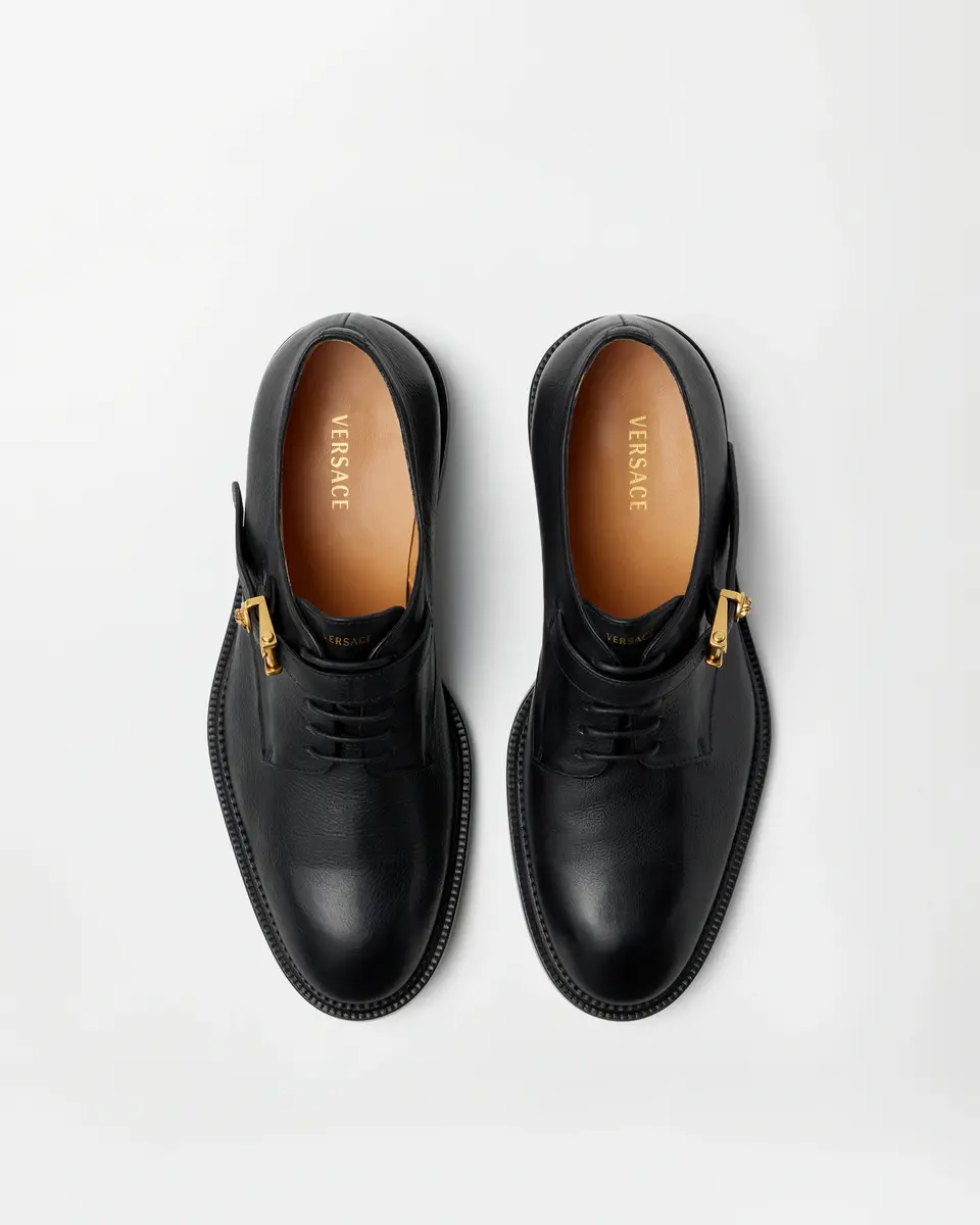 Versace Primo Leather Derby Shoes | Thumbnail 2 Versace Primo Leather Derby Shoes | Thumbnail 2