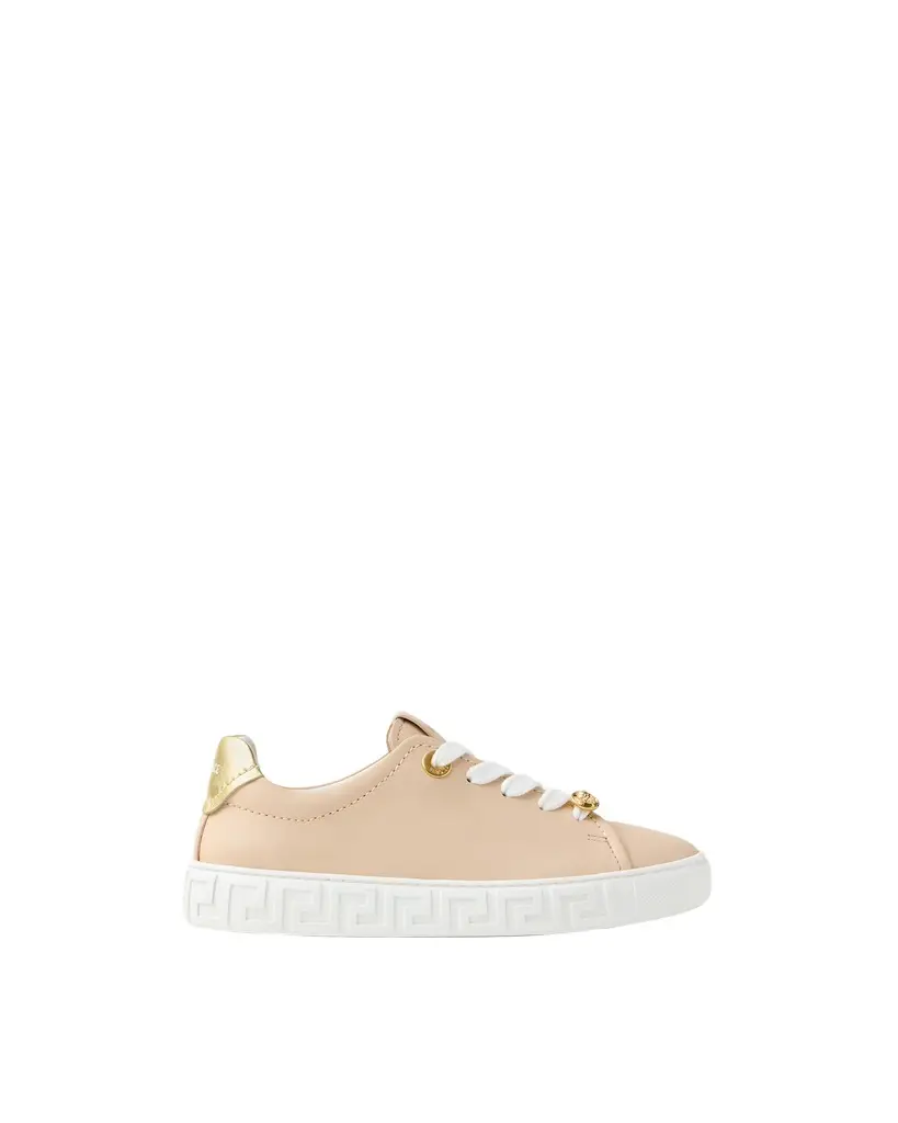Greca Leather Sneakers Greca Leather Sneakers