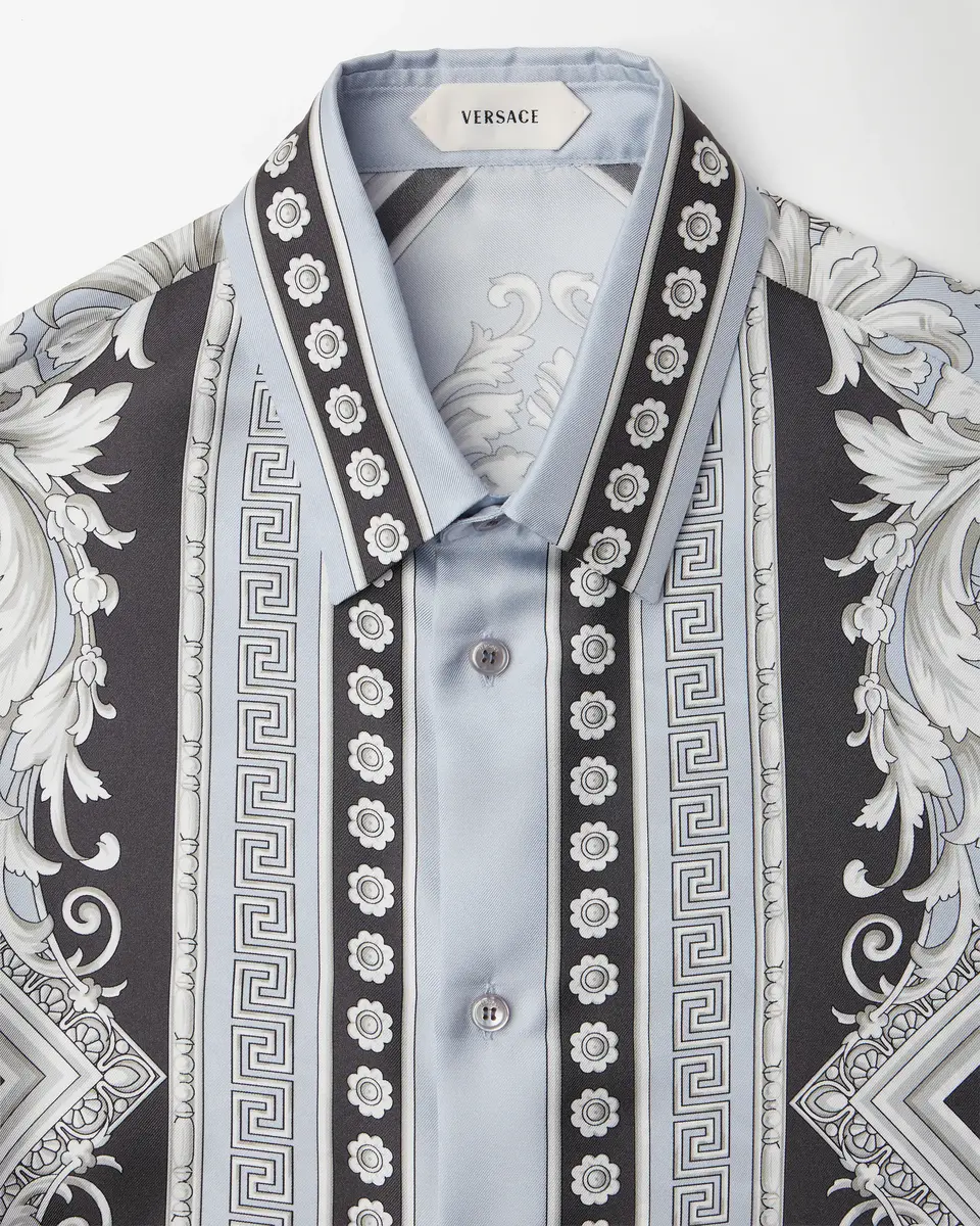Versace Printed Silk Twill Regular Shirt | Thumbnail 2 Versace Printed Silk Twill Regular Shirt | Thumbnail 2