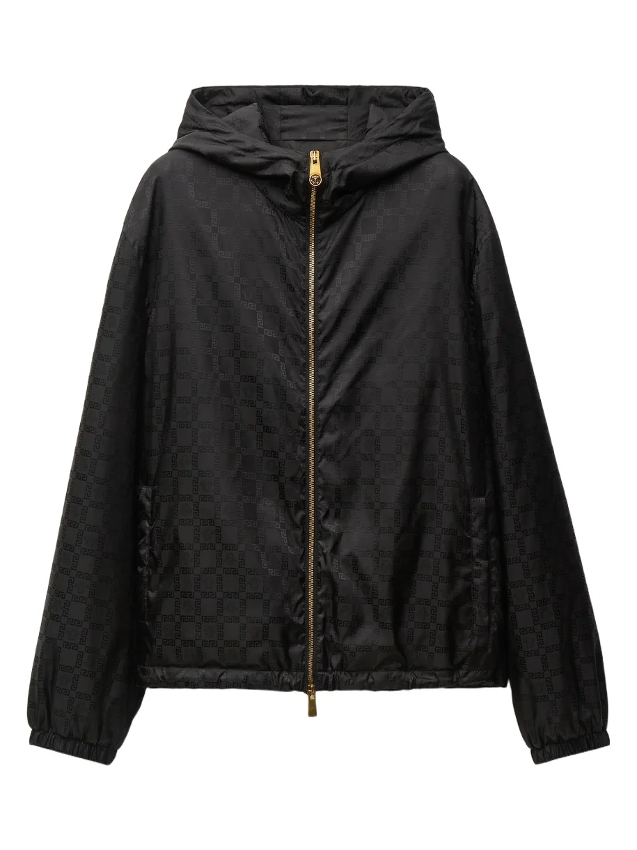 Versace Jacquard Nylon Windbreaker Jacket