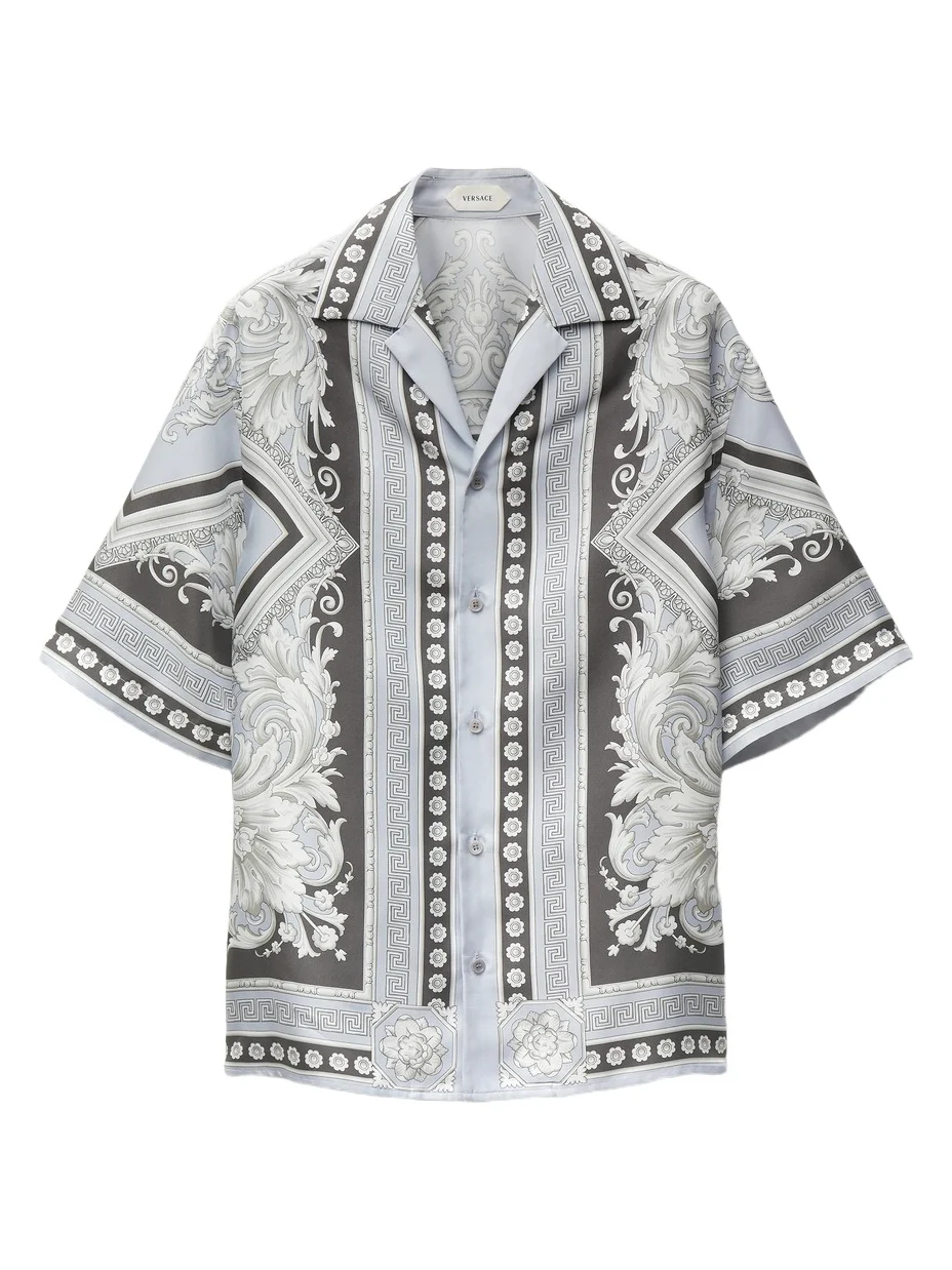 Printed Silk Twill Regular Shirt Printed Silk Twill Regular Shirt