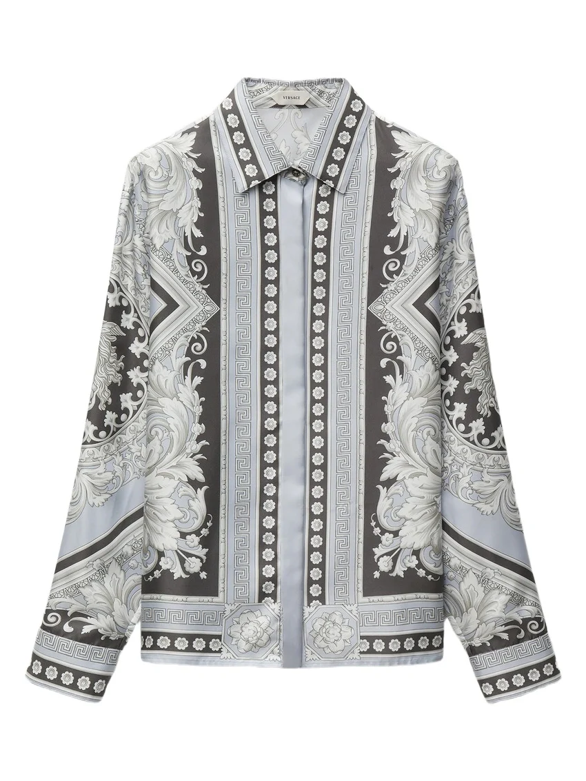 Printed Silk Twill Shirt Printed Silk Twill Shirt