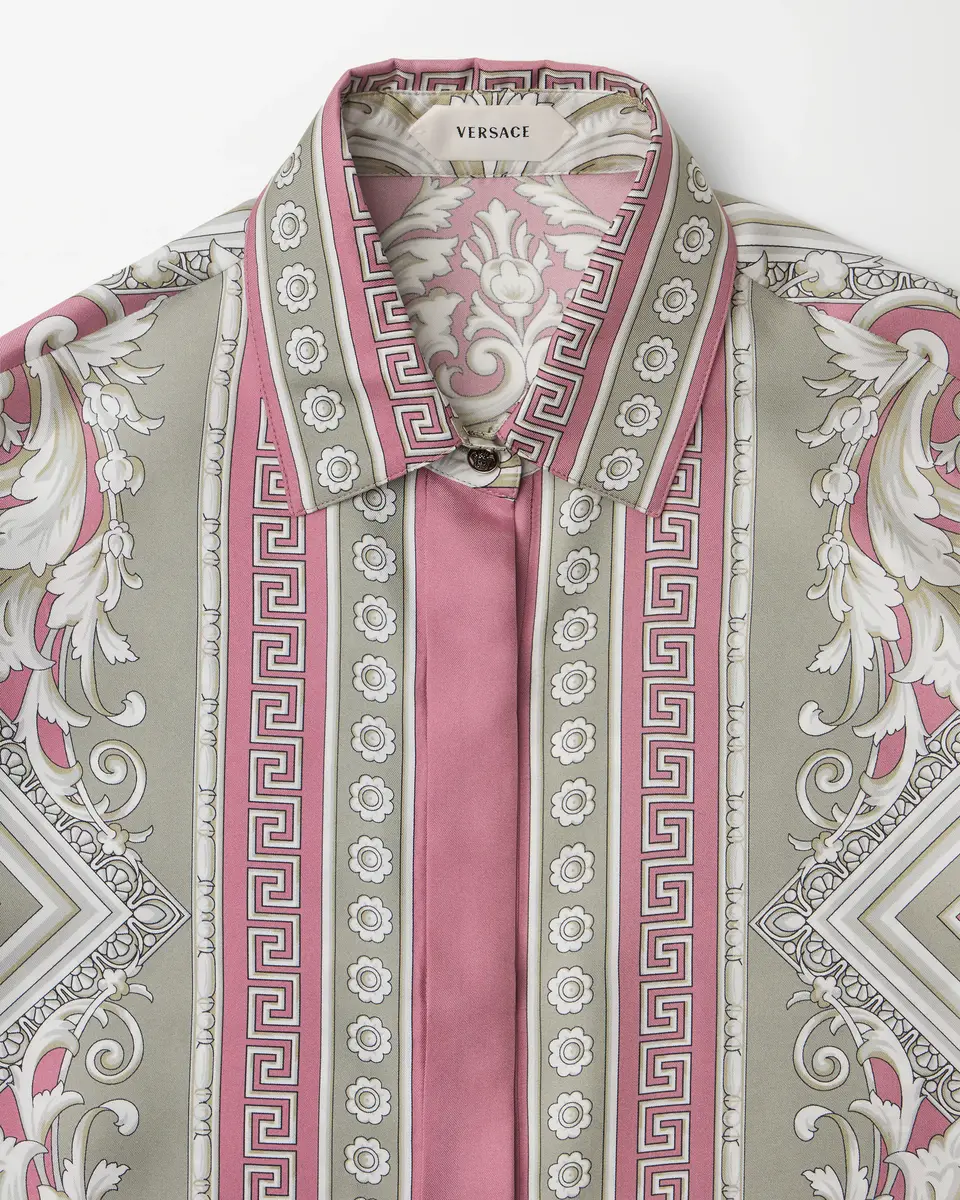 Versace Printed Silk Twill Shirt | Thumbnail 2 Versace Printed Silk Twill Shirt | Thumbnail 2
