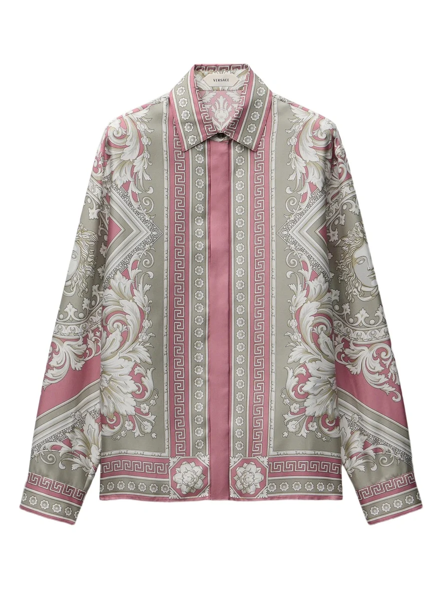 Printed Silk Twill Shirt