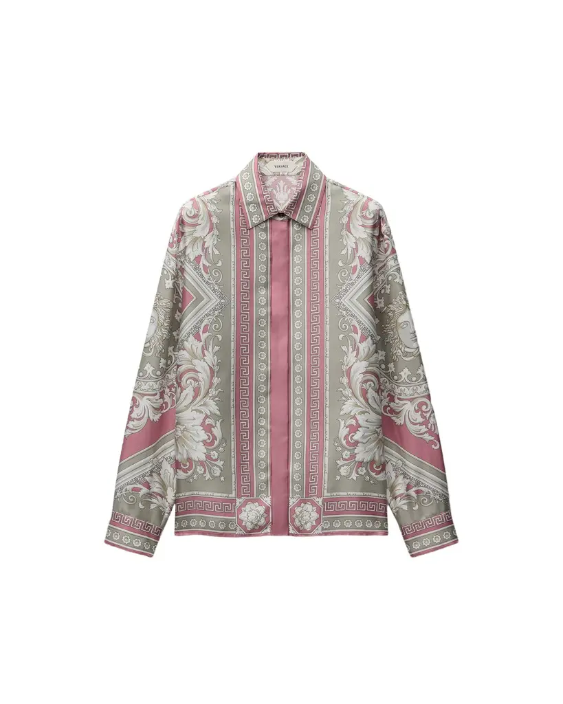 Printed Silk Twill Shirt Printed Silk Twill Shirt