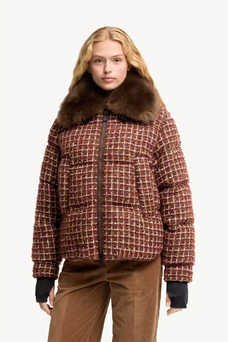 Moncler Grenoble Sandane Tweed Short Down Jacket | Thumbnail 5 Moncler Grenoble Sandane Tweed Short Down Jacket | Thumbnail 5