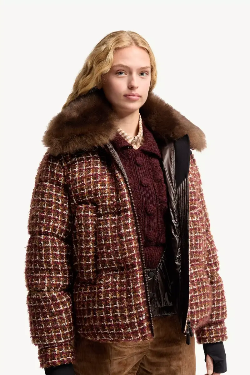 Moncler Grenoble Sandane Tweed Short Down Jacket | Thumbnail 7 Moncler Grenoble Sandane Tweed Short Down Jacket | Thumbnail 7