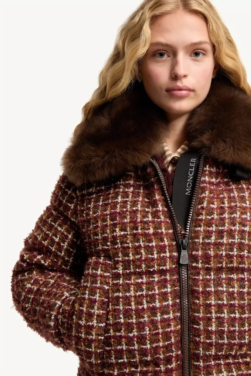 Moncler Grenoble Sandane Tweed Short Down Jacket | Thumbnail 8 Moncler Grenoble Sandane Tweed Short Down Jacket | Thumbnail 8