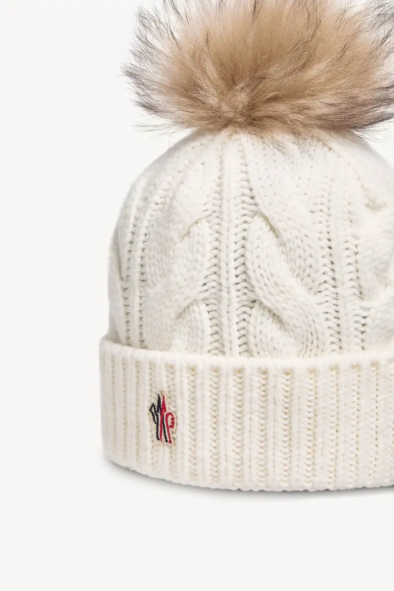 Moncler Grenoble Wool & Cashmere Beanie With Pom Pom | Thumbnail 4 Moncler Grenoble Wool & Cashmere Beanie With Pom Pom | Thumbnail 4