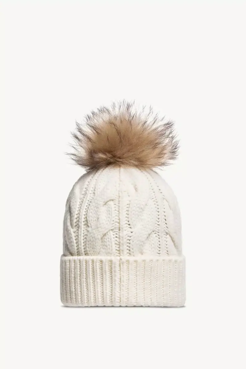 Moncler Grenoble Wool & Cashmere Beanie With Pom Pom | Thumbnail 5 Moncler Grenoble Wool & Cashmere Beanie With Pom Pom | Thumbnail 5