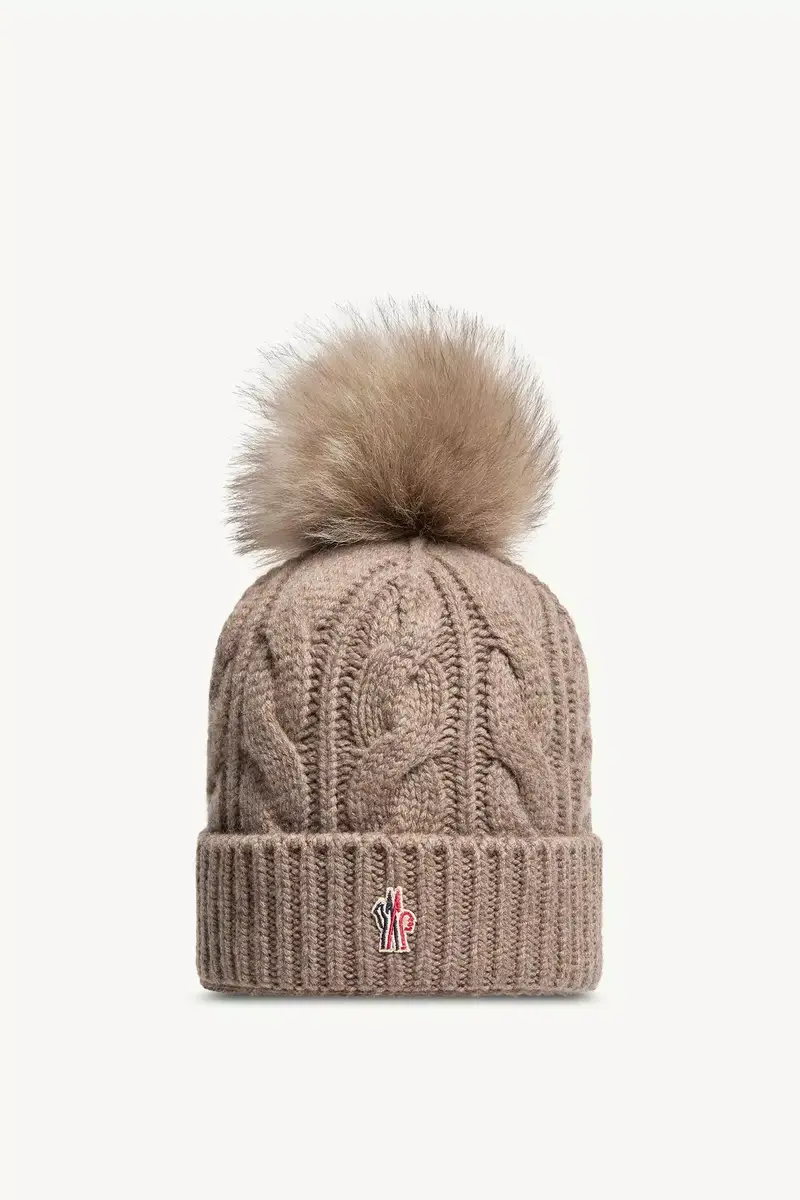 Moncler Grenoble Wool & Cashmere Beanie With Pom Pom | Thumbnail 2 Moncler Grenoble Wool & Cashmere Beanie With Pom Pom | Thumbnail 2