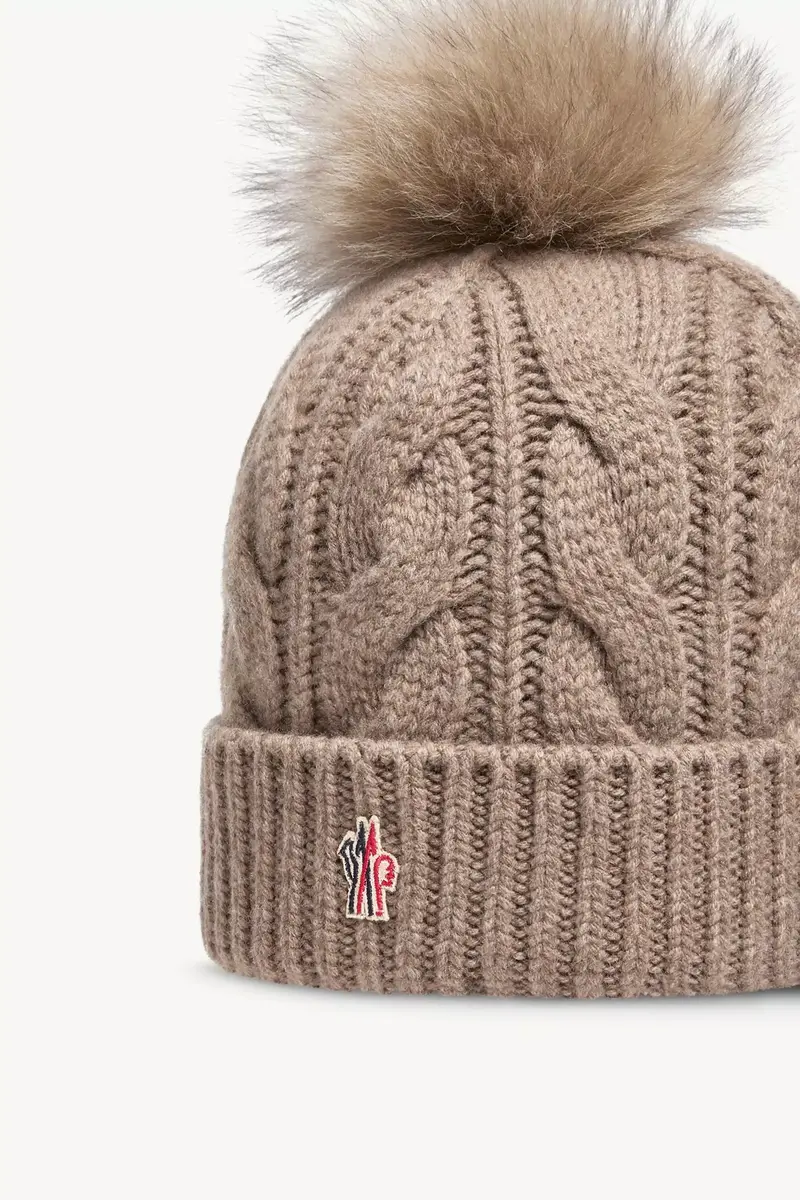 Moncler Grenoble Wool & Cashmere Beanie With Pom Pom | Thumbnail 4 Moncler Grenoble Wool & Cashmere Beanie With Pom Pom | Thumbnail 4