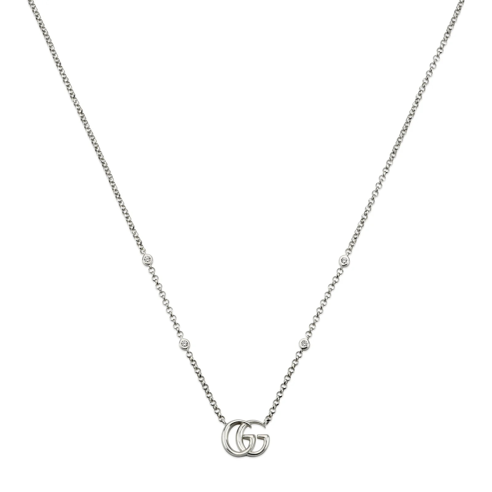 GG Marmont Pendant Necklace With Crystals GG Marmont Pendant Necklace With Crystals