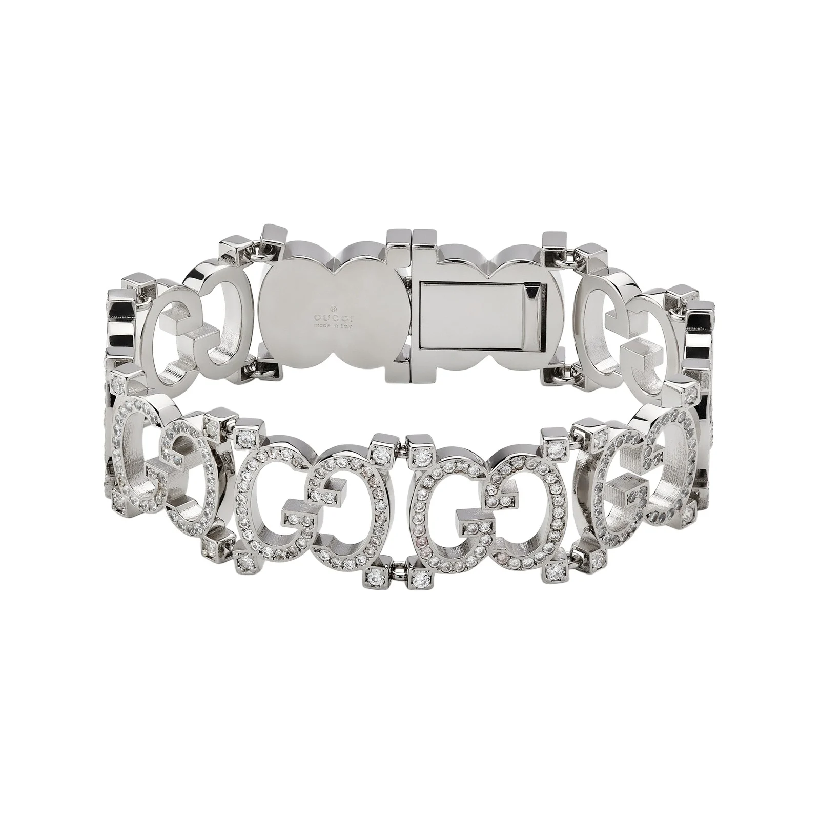 Structured Bracelet With Crystal GG Structured Bracelet With Crystal GG