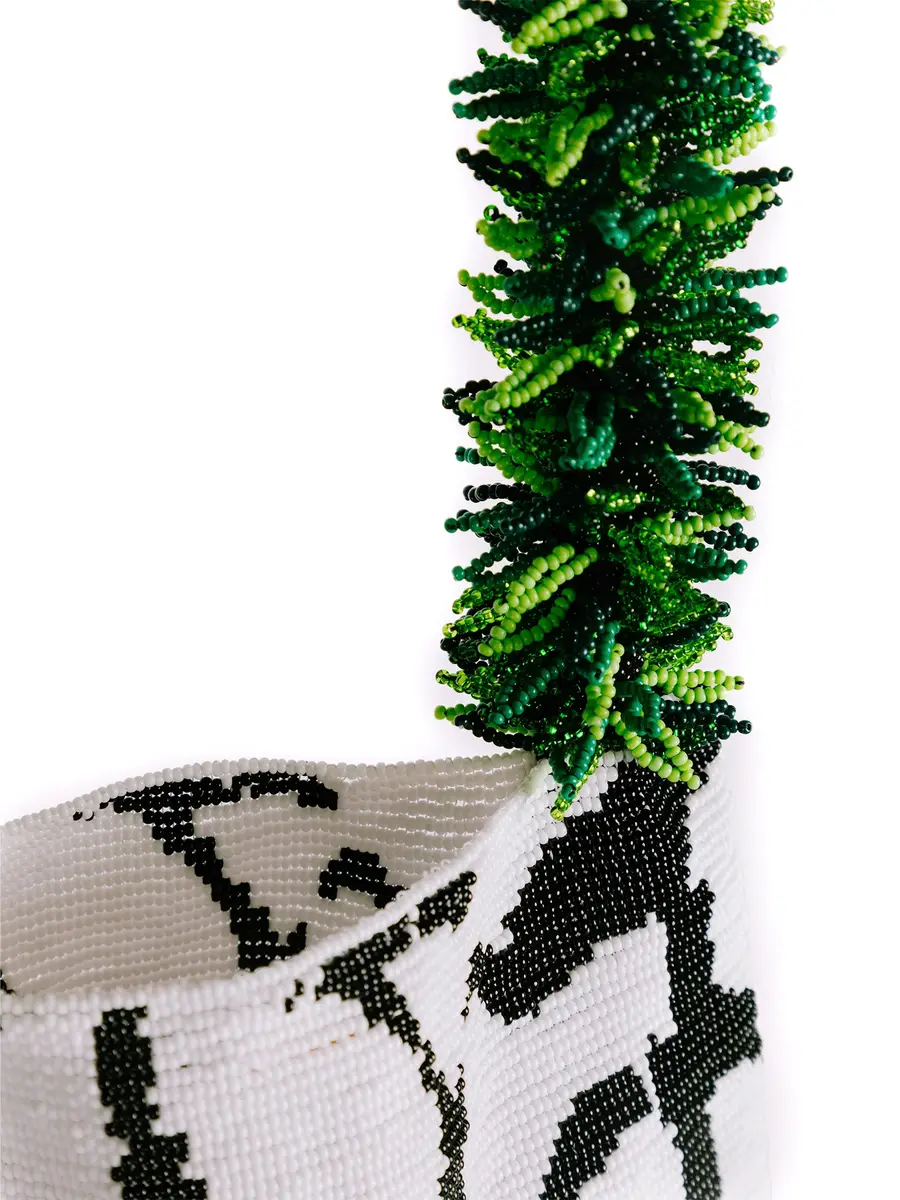 SAC DE SOUL Black, White, and Green Butterfly Clash of Prints Bag | Thumbnail 2 SAC DE SOUL Black, White, and Green Butterfly Clash of Prints Bag | Thumbnail 2