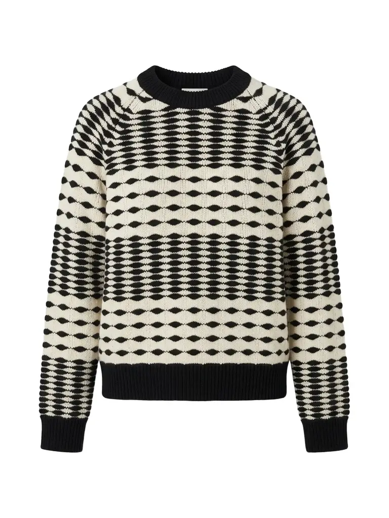 Zankov Bruna Distorted Striped Sweater