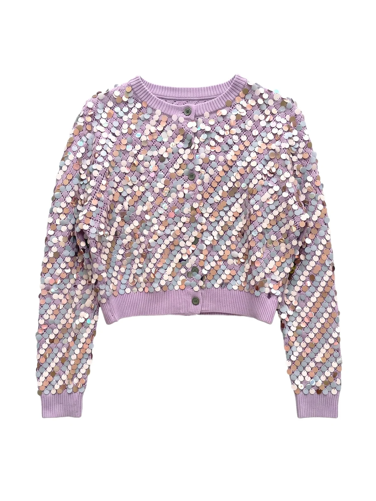 Zankov Thyso Knit Sequin Cardigan