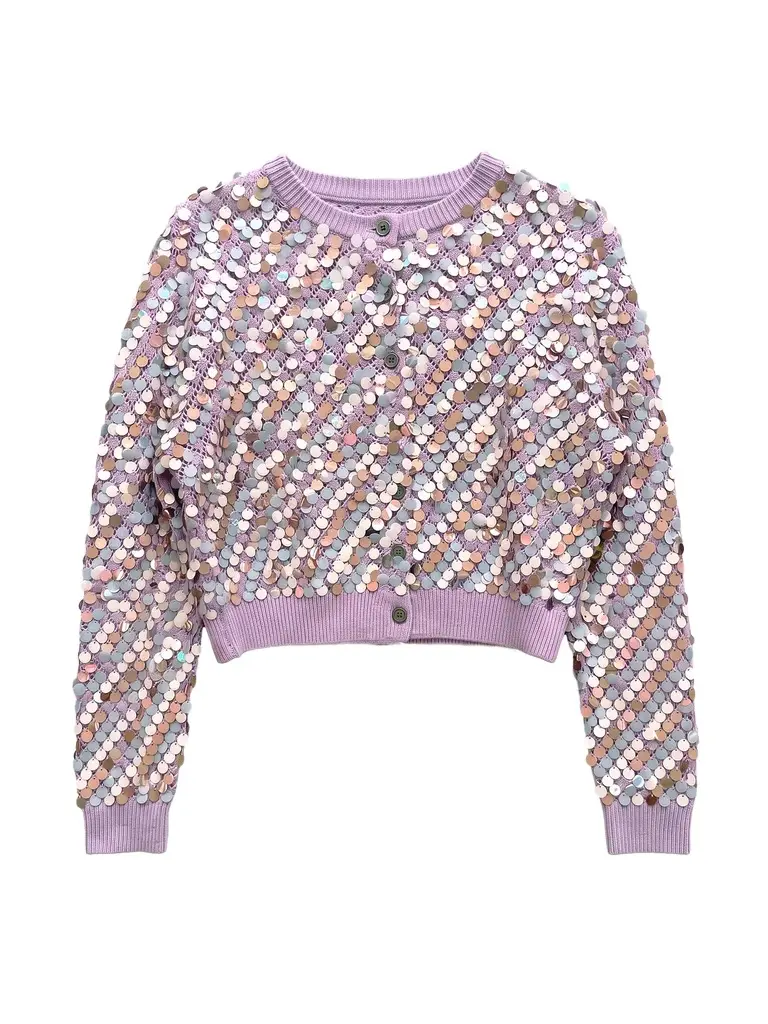 Thyso Knit Sequin Cardigan Thyso Knit Sequin Cardigan