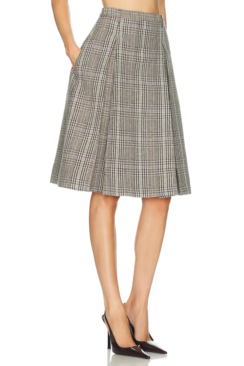 Acne Studios Itesha Plaid Wool Skirt | Thumbnail 2 Acne Studios Itesha Plaid Wool Skirt | Thumbnail 2