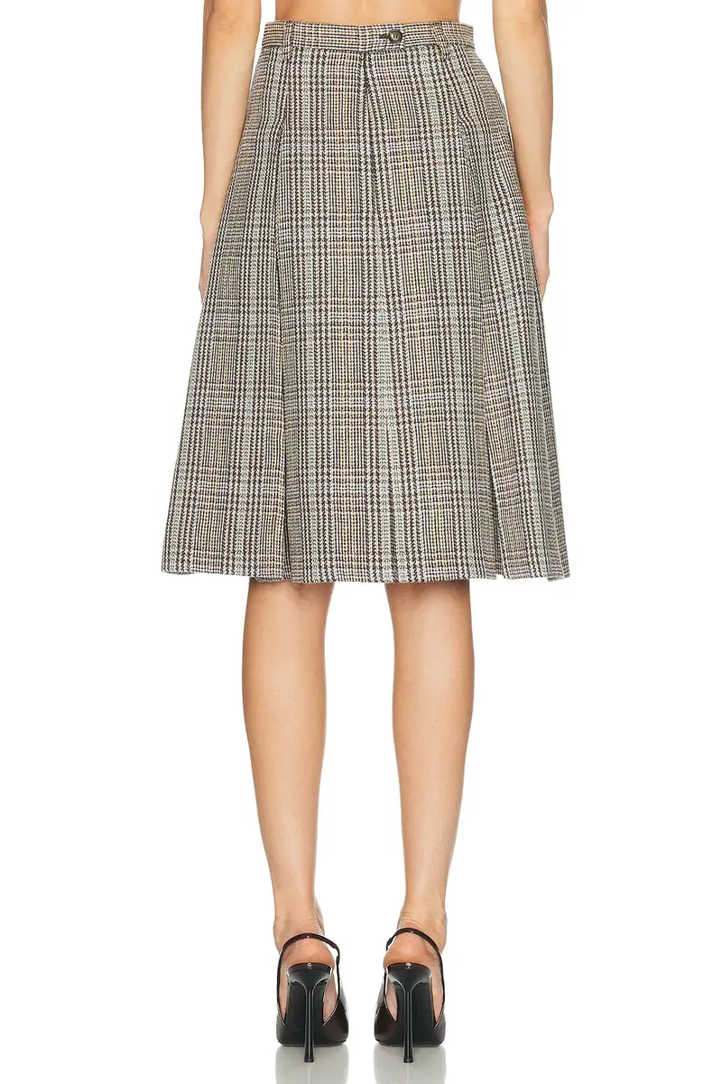 Acne Studios Itesha Plaid Wool Skirt | Thumbnail 4 Acne Studios Itesha Plaid Wool Skirt | Thumbnail 4