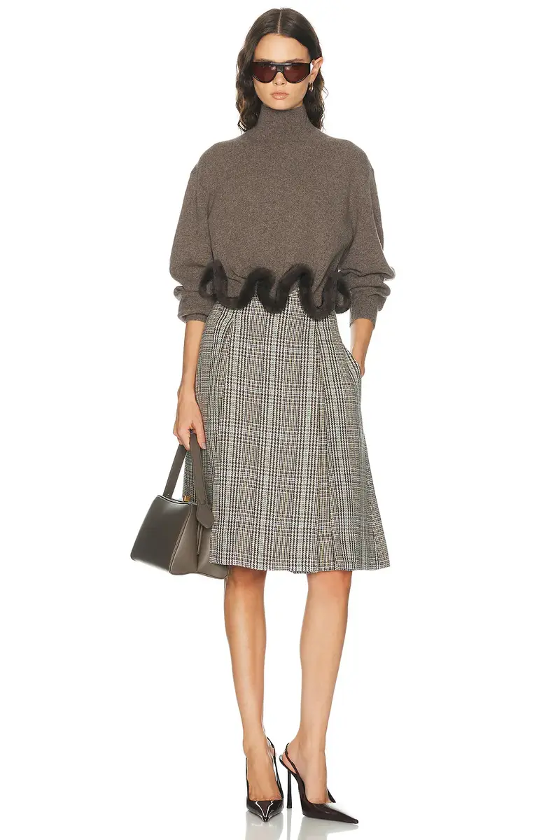Acne Studios Itesha Plaid Wool Skirt | Thumbnail 5 Acne Studios Itesha Plaid Wool Skirt | Thumbnail 5