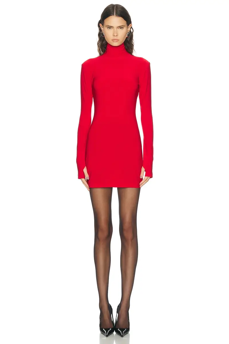 Norma Kamali x Lifestyle Long Sleeve Turtleneck Mini Dress | Thumbnail 2 Norma Kamali x Lifestyle Long Sleeve Turtleneck Mini Dress | Thumbnail 2