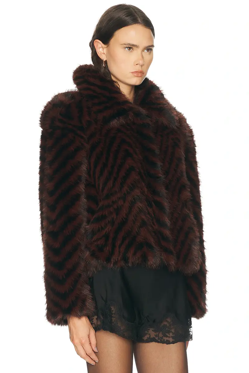 Retrofête Segrid Faux Fur Bomber Jacket | Thumbnail 3 Retrofête Segrid Faux Fur Bomber Jacket | Thumbnail 3