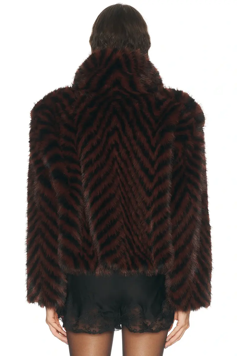 Retrofête Segrid Faux Fur Bomber Jacket | Thumbnail 4 Retrofête Segrid Faux Fur Bomber Jacket | Thumbnail 4