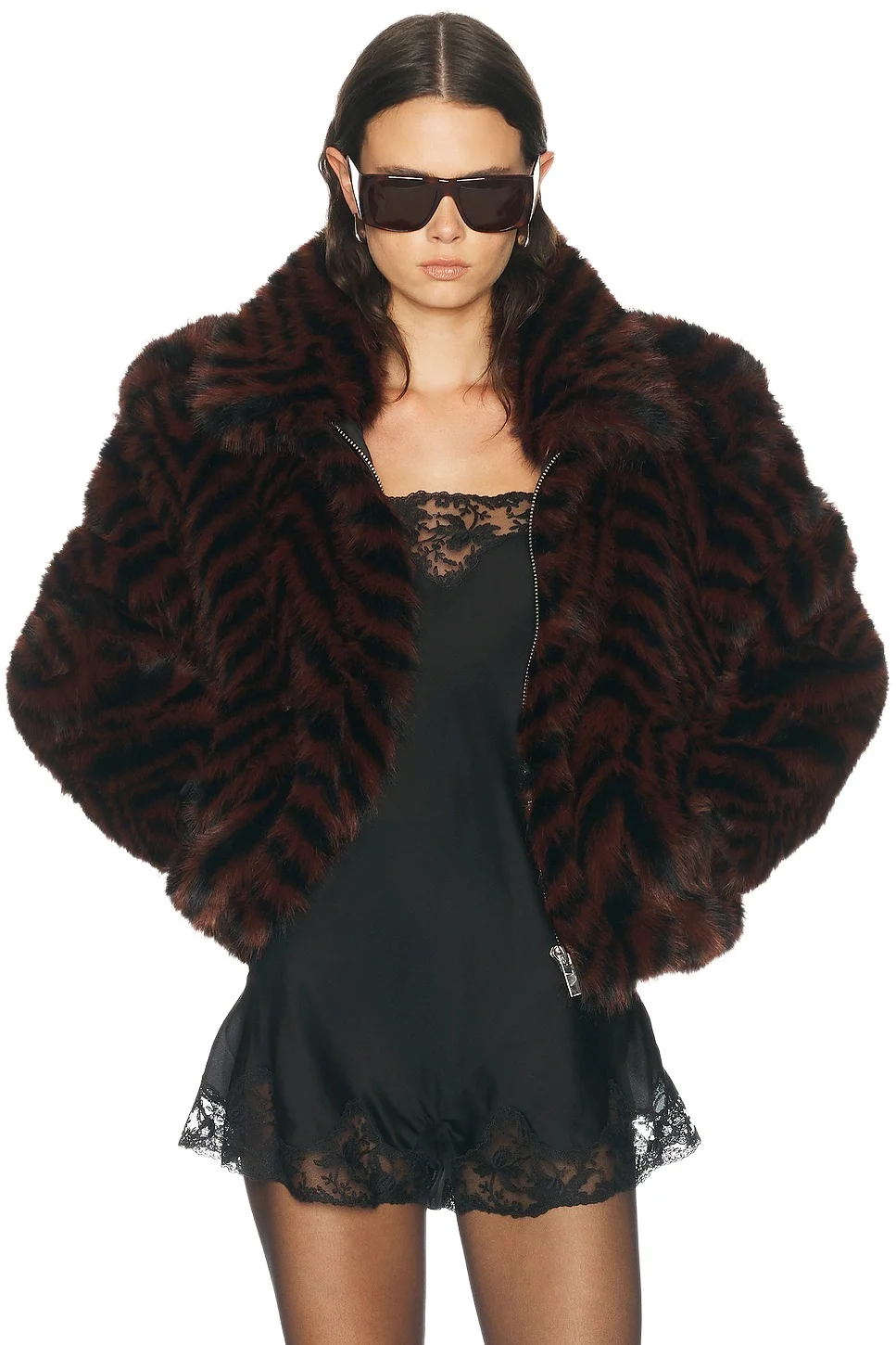 Segrid Faux Fur Bomber Jacket Segrid Faux Fur Bomber Jacket