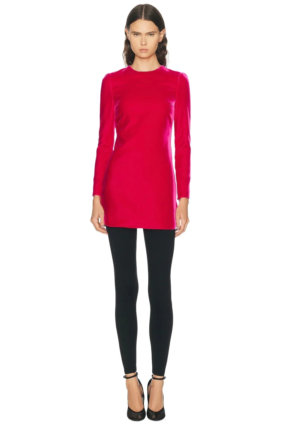 Alaïa Cinched Velvet Dress