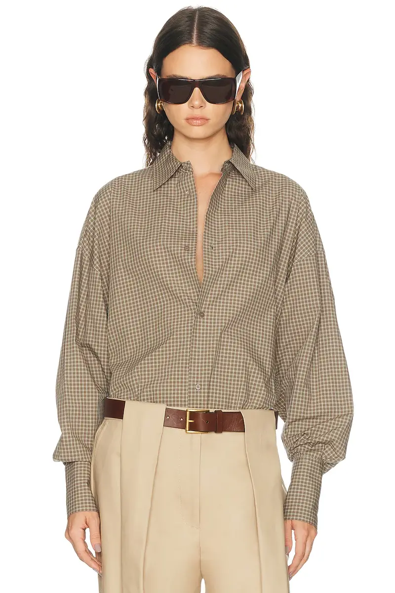 DARKPARK Georgia Detachable Scarf Popeline Shirt | Thumbnail 2 DARKPARK Georgia Detachable Scarf Popeline Shirt | Thumbnail 2