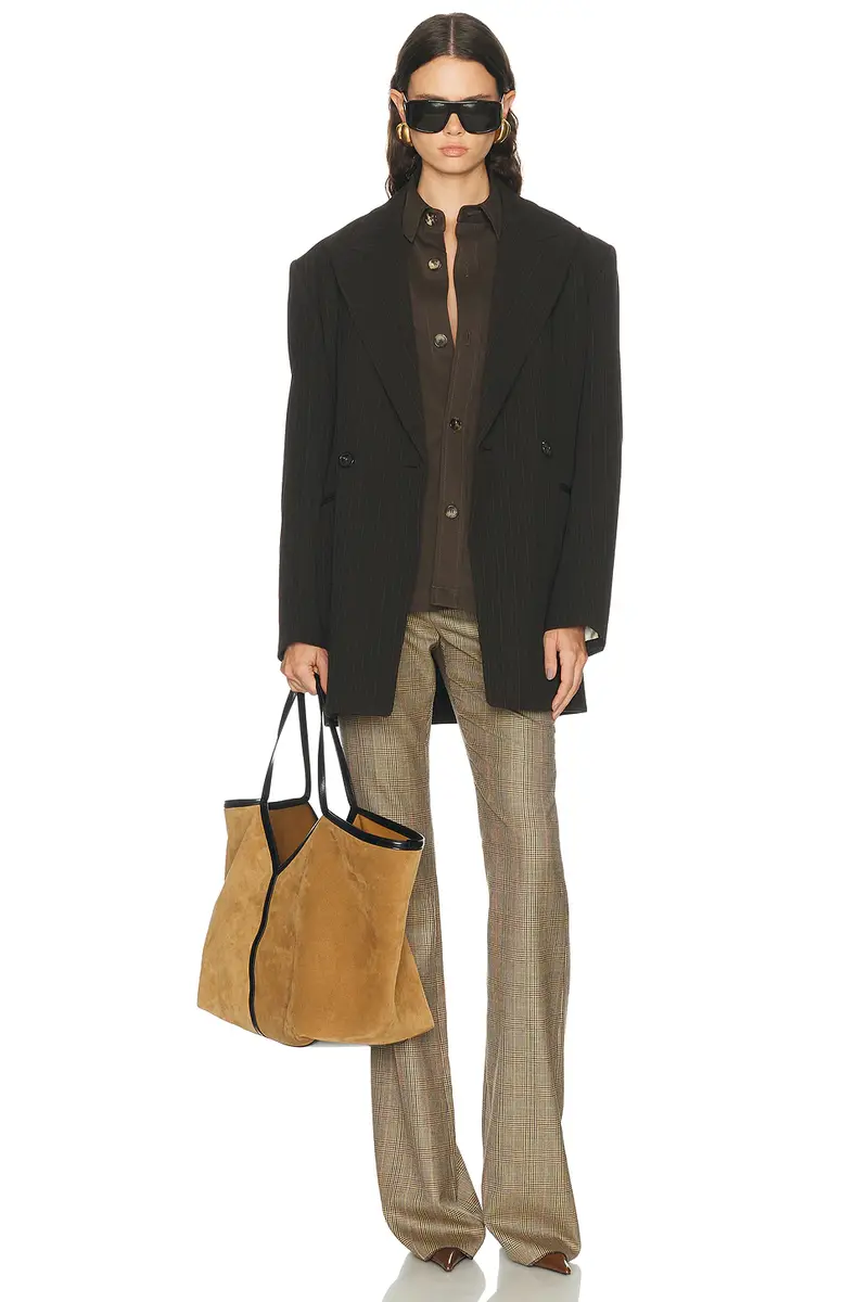Saint Laurent Bellechasse Denim Top | Thumbnail 4