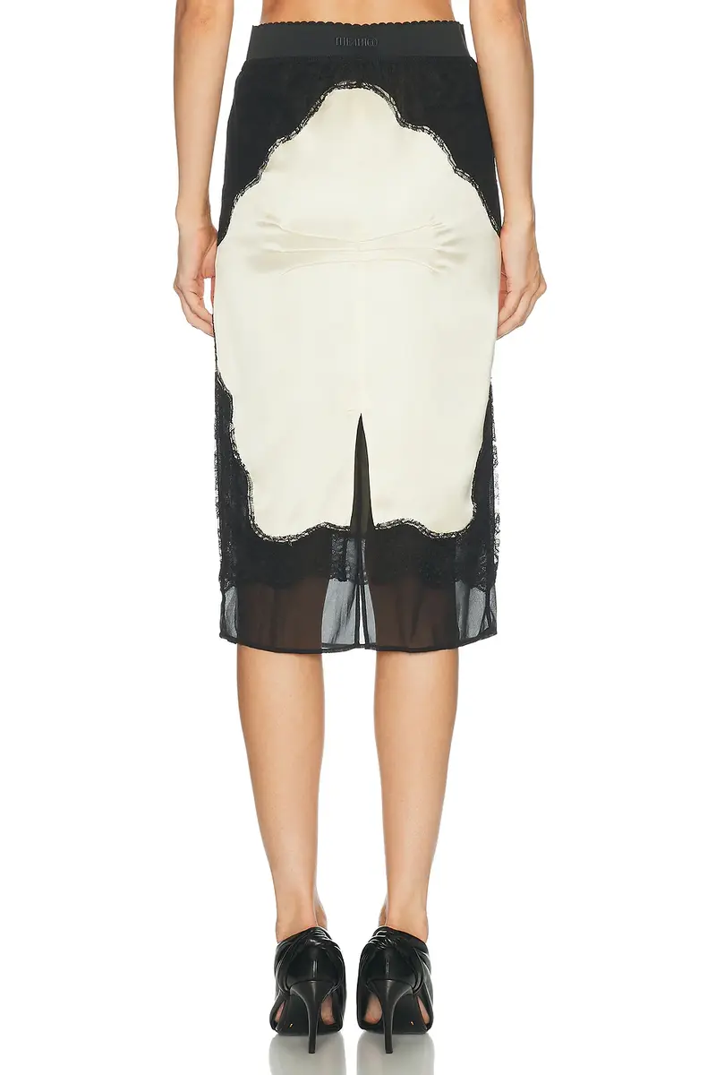 The Attico Midi Lace Pencil Skirt | Thumbnail 4