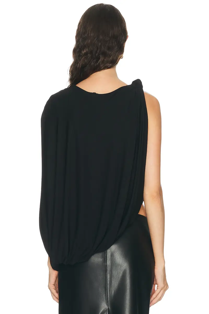 Alexander Wang Asymmetric Draped Twisted Top | Thumbnail 4 Alexander Wang Asymmetric Draped Twisted Top | Thumbnail 4